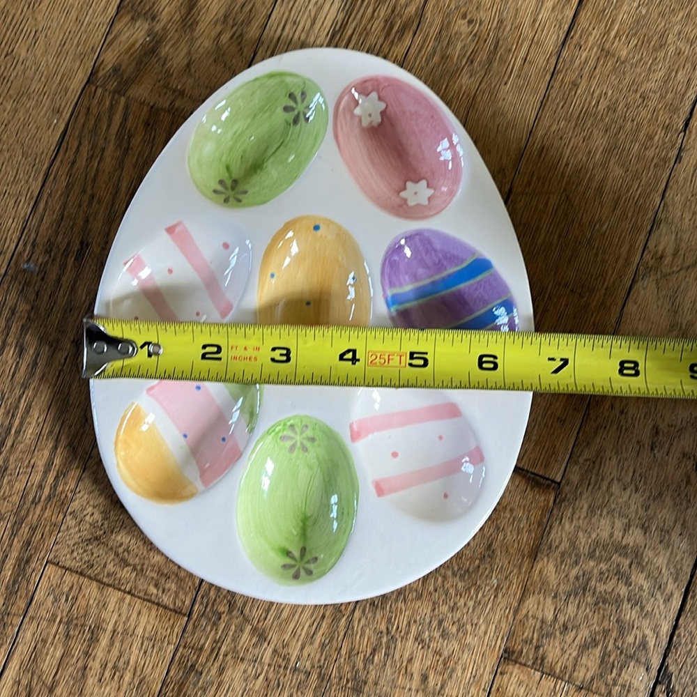 Deviled egg Easter ceramic dish - Picture 4 of 4